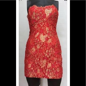 Victor costa sleeveless mini dress